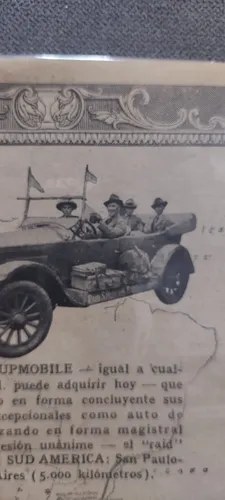 Publicidad Papel Auto Hupmobile Año 1924 Consultar Stock - 2