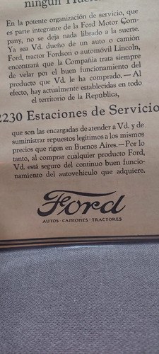 Publicidad Papel Ford Año 1924 Consultar Stock - 3