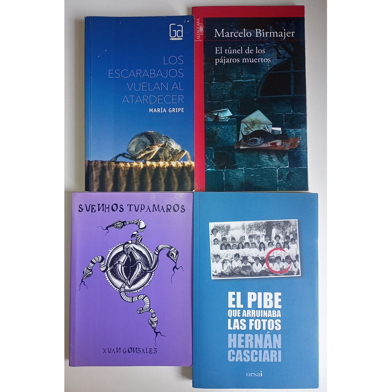 Lote 4 libros María Gripe + Marcelo Birmajer + Xuan Gonzalez + Hernán Casciari