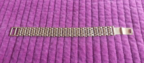 Pulsera Malla Dorada Vieja Baño Oro Consultar Stock Dorado Oscuro 19.5 Cm