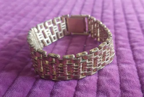 Pulsera Malla Dorada Vieja Baño Oro Consultar Stock Dorado Oscuro 19.5 Cm - 3