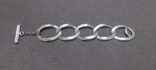 Pulsera Metal Plateado Maria Rivolta Consultar Stock Plateado 20 Cm
