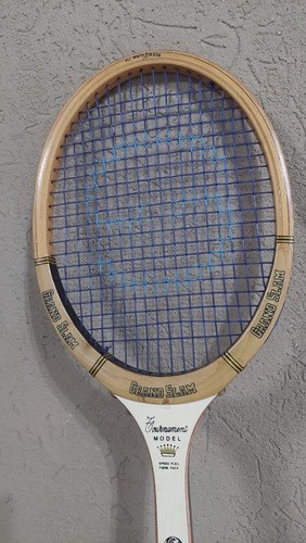Raqueta Vieja Grand Slam C/funda Madera Consultar Stock Beige - 5