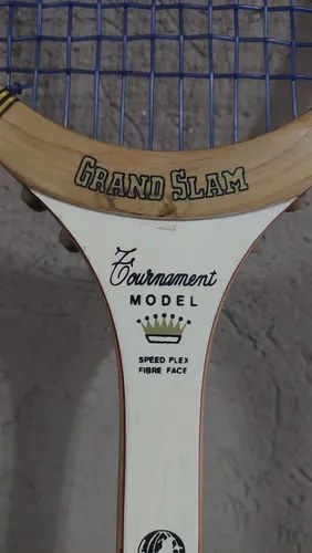 Raqueta Vieja Grand Slam C/funda Madera Consultar Stock Beige - 6
