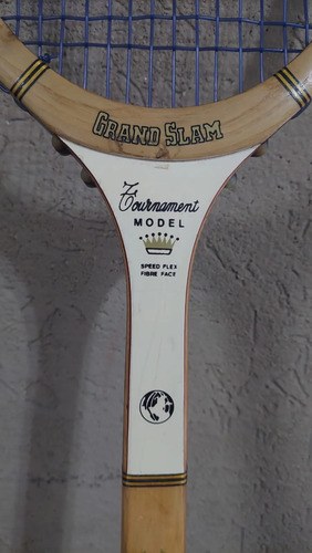 Raqueta Vieja Grand Slam C/funda Madera Consultar Stock Beige - 8