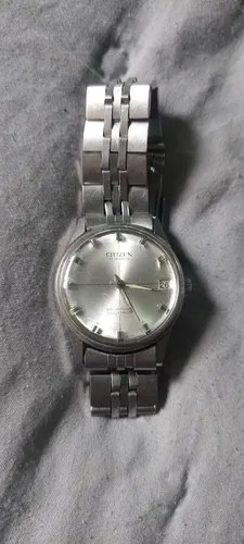 Reloj Citizen Waterproof Shockproof Cuerda Consultar Stock Plateado