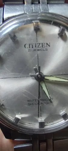 Reloj Citizen Waterproof Shockproof Cuerda Consultar Stock Plateado - 2