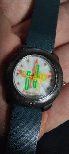 Reloj Dama Benetton Funcionando Quartz Consultar Stock Verde Musgo Plateado Blanco - 5