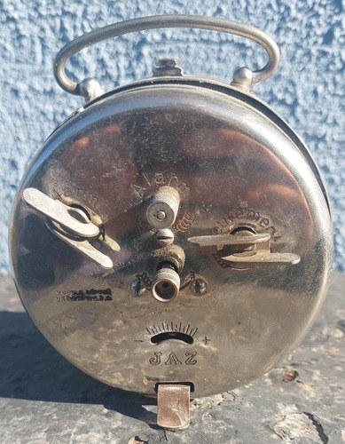 Reloj Despertador Viejo Jaz France Consultar Stock Plateado - 5