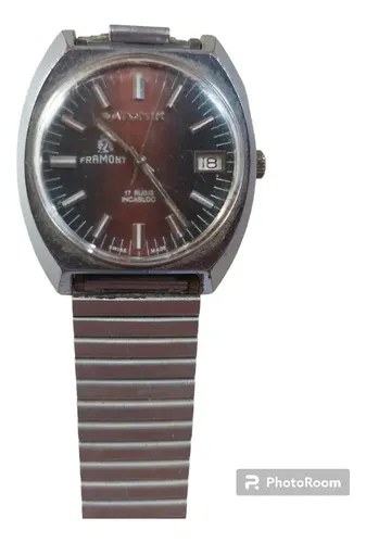 Reloj Framont Atomik Cuerda A Reparar. Consultar Stock Sin Plateada Marrón