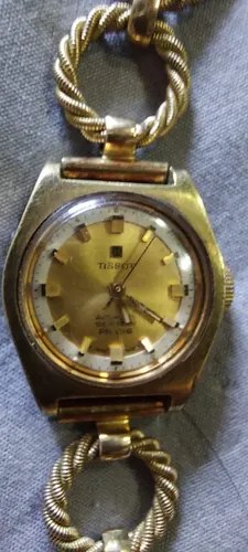 Reloj Pulsera Dama Tissot Automatico Consultar Stock Dorado Oscuro Dorado Oscuro Beige