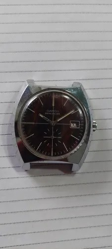 Reloj Pulsera Diamon Cuerda Años 70 Consultar Stock Azul Marino Plateado Marrón Oscuro
