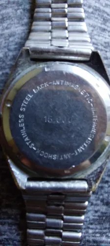 Reloj Pulsera Election Automatic 70's Consultar Stock Plateado Marrón Claro - 5