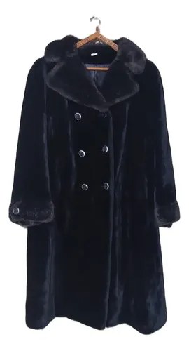 Saco Tapado Piel Sintetic Marca Harris Furs Consultar Stock Negro L Liso