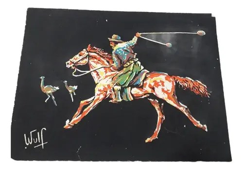 Serigrafia Gaucho Firm Wulf Felpa Negra Bolead Consult Stock