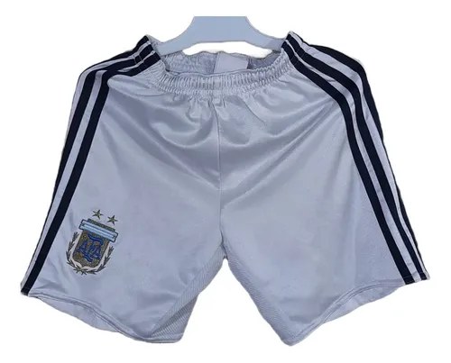 Short Argentina adidas  Viejo Orig Talla Niñ Consultar Stock Blanco Lisa 9