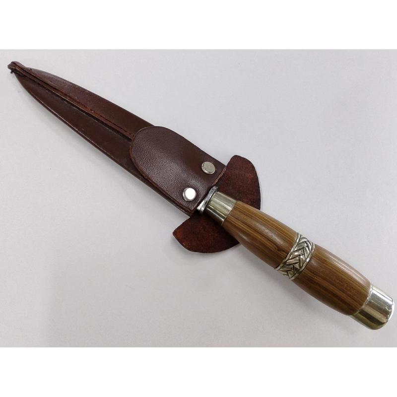 Cuchillo El Pegual 14 Cm Cabo Madera Y Alpaca - 4