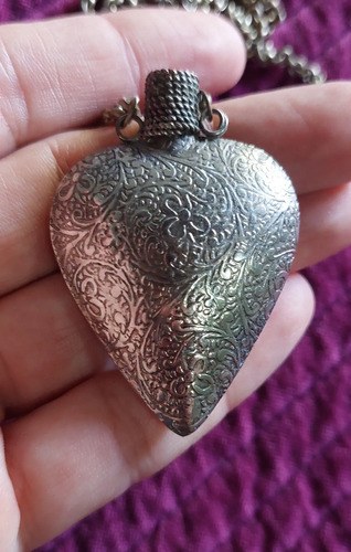 Snuff Bottle Perfumero Metal Collar Consultar Stock Plateado - 5