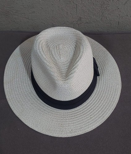 Sombrero Lino Blanco Muy Lindo Consultar Stock Blanco 1 - 3
