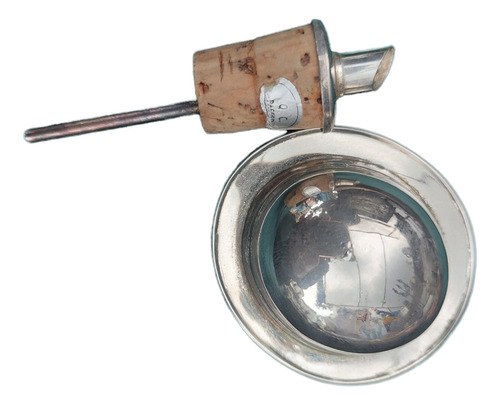 Tapón Corcho Sombrero Para Vino Metal Consultar Stock Plateado Lisa - 2