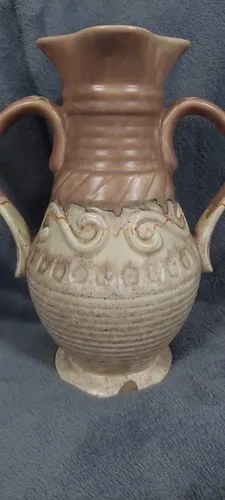 Vaso Florero Ceramica Bezwick England Azul Consultar Stock Beige