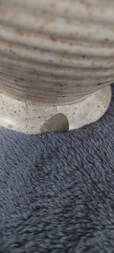 Vaso Florero Ceramica Bezwick England Azul Consultar Stock Beige - 6
