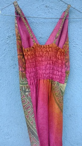 Vestido Largo Laura Felici Talla Xl Consultar Stock Rosa Chicle Geométrico Xl - 9