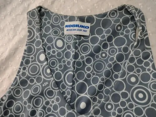 Vestido Vintage Kosiuko Gris Consultar Stock Gris - 3