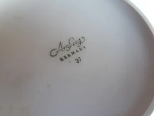 Vieja Ensaladera Porcelana Alemana Arsberg Consultar Stock - 4