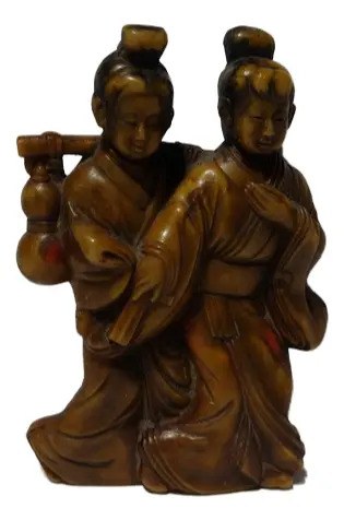 Vieja Figura Baquelita Japonés Consultar Stock
