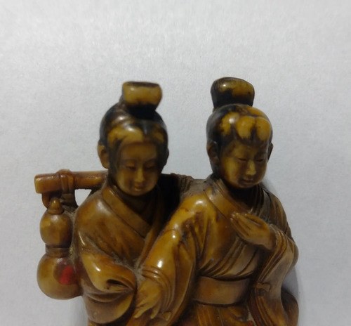 Vieja Figura Baquelita Japonés Consultar Stock - 4