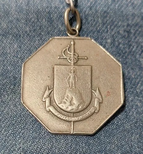 Vieja Medalla Prña Armas Plata 900 Consultar Stock