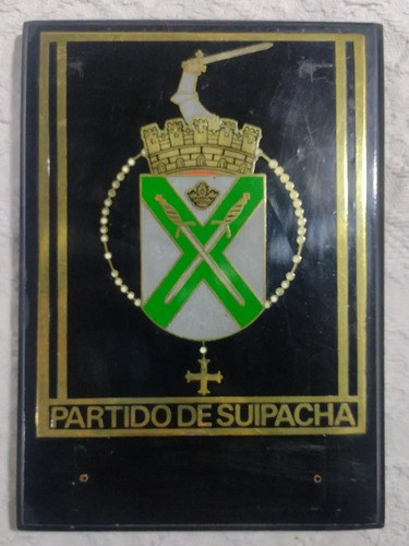 Vieja Placa Escudo Partido De Suipacha Consultar Stock