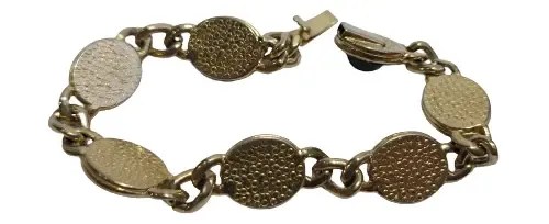 Vieja Pulsera Dorada Vidrios Colores Consultar Stock Dorado 28221.9 Cm 45.72 Cm - 4
