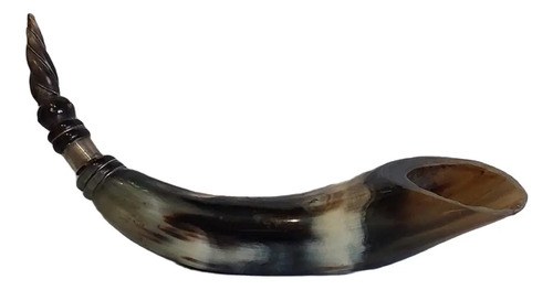 Vieja Rara Cuchara Cuerno Asta C Plata Consultar Stock Marrón Oscuro