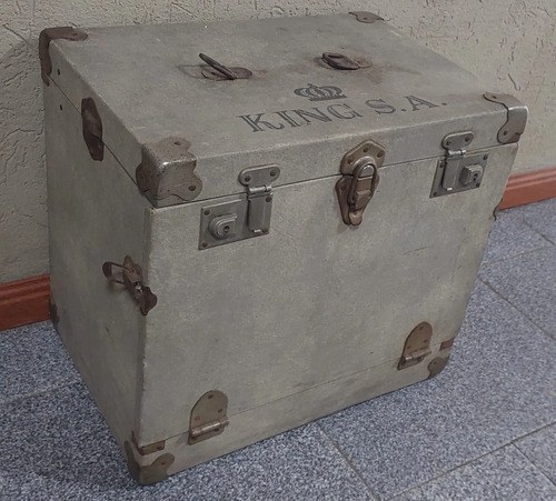 Viejo Baul Estuche Decoracion King Sa Consultar Stock Gris