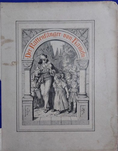 Viejo Grabado Flautista Hamelin 1890 Wolff Consultar Stock - 2