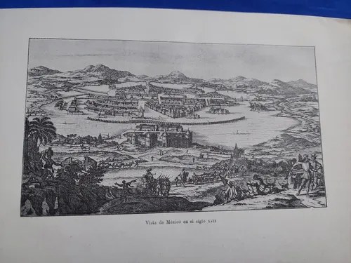 Viejo Grabado Vista México Siglo Xvii 1894 Consultar Stock - 3