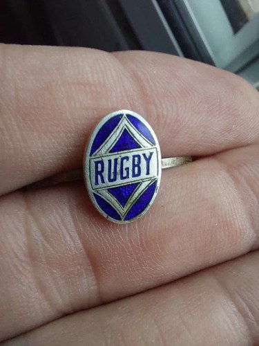 Viejo Pin Automovile Rugby 1928 , 29 Consultar Stock Azul - 4
