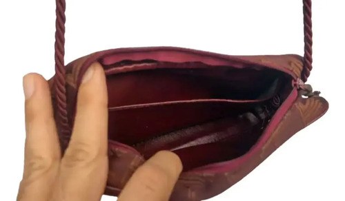 Vinatge Cartera Monograma Bordo Lanvin Orig Consultar Stock Bordó Rayas Oro Marrón - 5