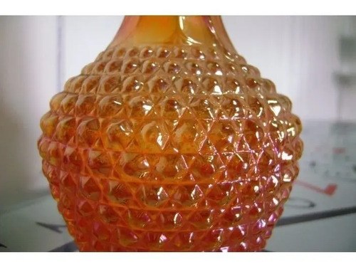 Vintage Botella Carnival Vidrio Consult Stock Hobnail - 3