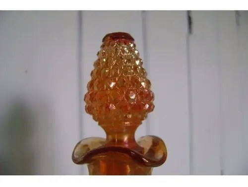 Vintage Botella Carnival Vidrio Consult Stock Hobnail - 4