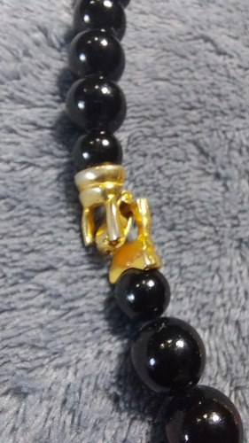 Vintage Collar Balenciaga Esmalte Negro Consultar Stock Negro - 3