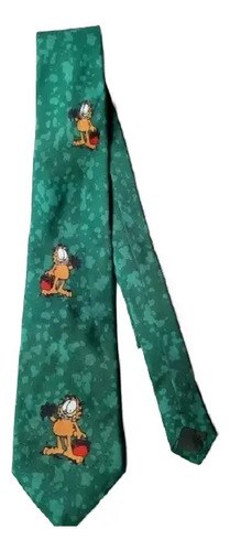 Vintage Corbata Disney Silvestre- Consultar Stock Verde Oscuro Garfield