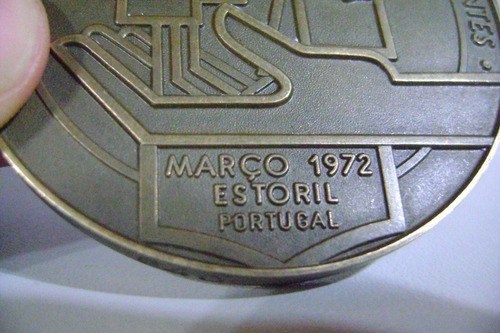 Vintage Medalla Aiss Estoril Portugal 1972 Grconsultar Stock - 5