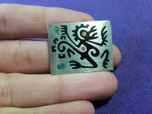Vintage Prendedor Plata Mexicano Consultar Stock Plateado