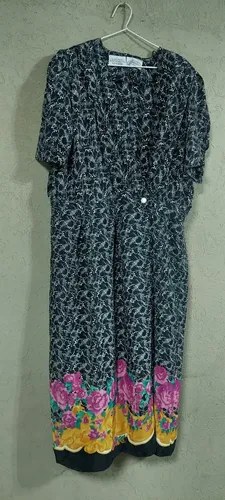 Vintage Vestido Liz Sophisticate Negro Xl Consultar Stock Negro Uni