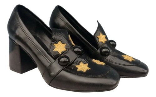 Zapatos Con Taco Sarkany Negros Consultar Stock Negro 37.5 Ar