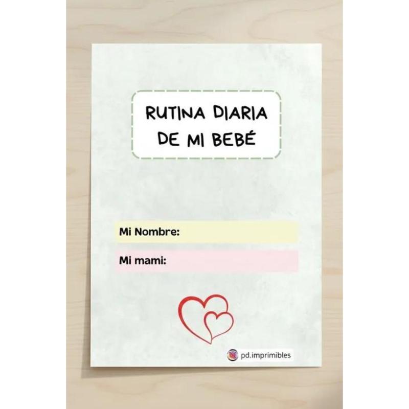 Diario de Rutinas del Bebé - Pdf Imprimible A4 - 10