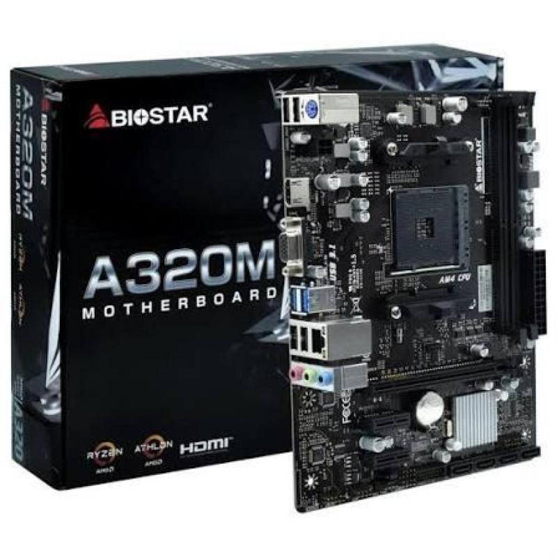 Motherboard Biostar A320 + Micro AMD A10-9700 R7 + Mem 4GB DDR4